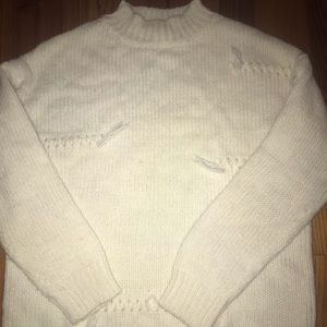 Cream sweater